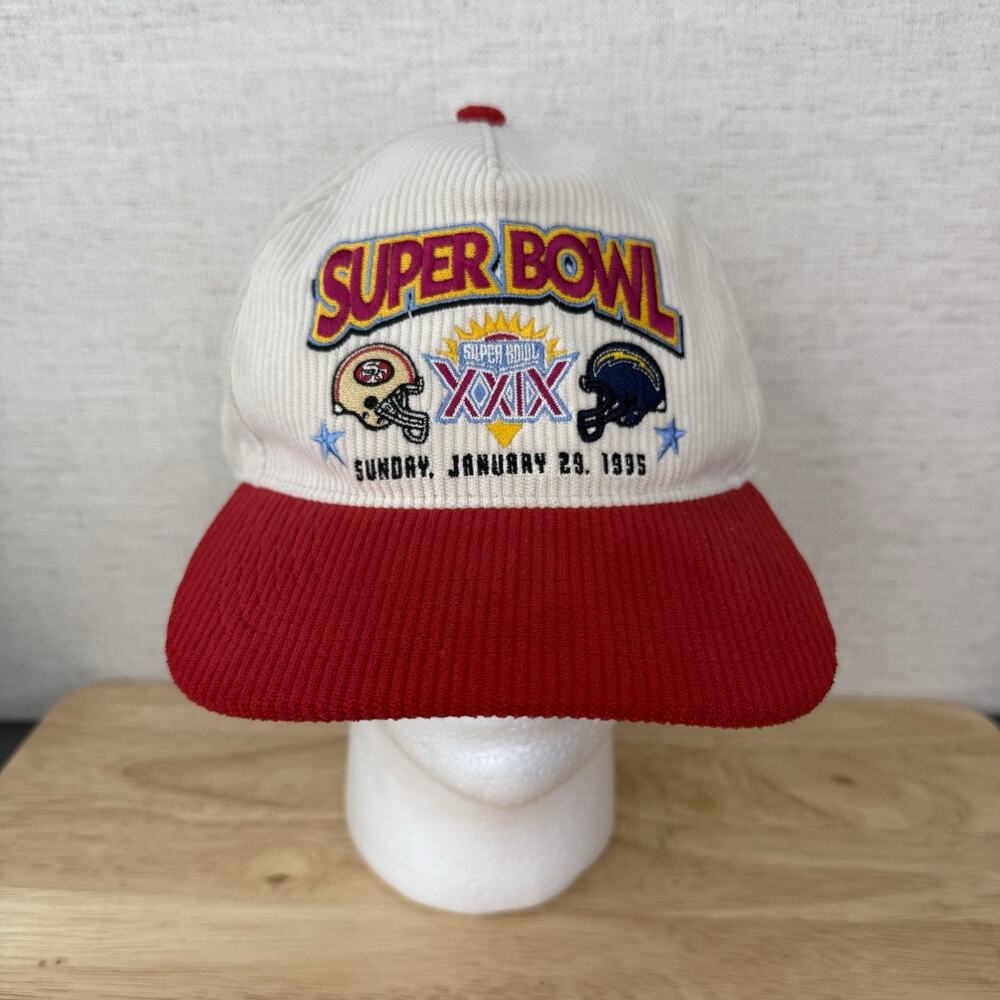 SUPER BOWL XXIX 'VINTAGE SUPER BOWL' 47 Brand HITCH CORDUROY SNAPBACK 49ers - Picture 2 of 9